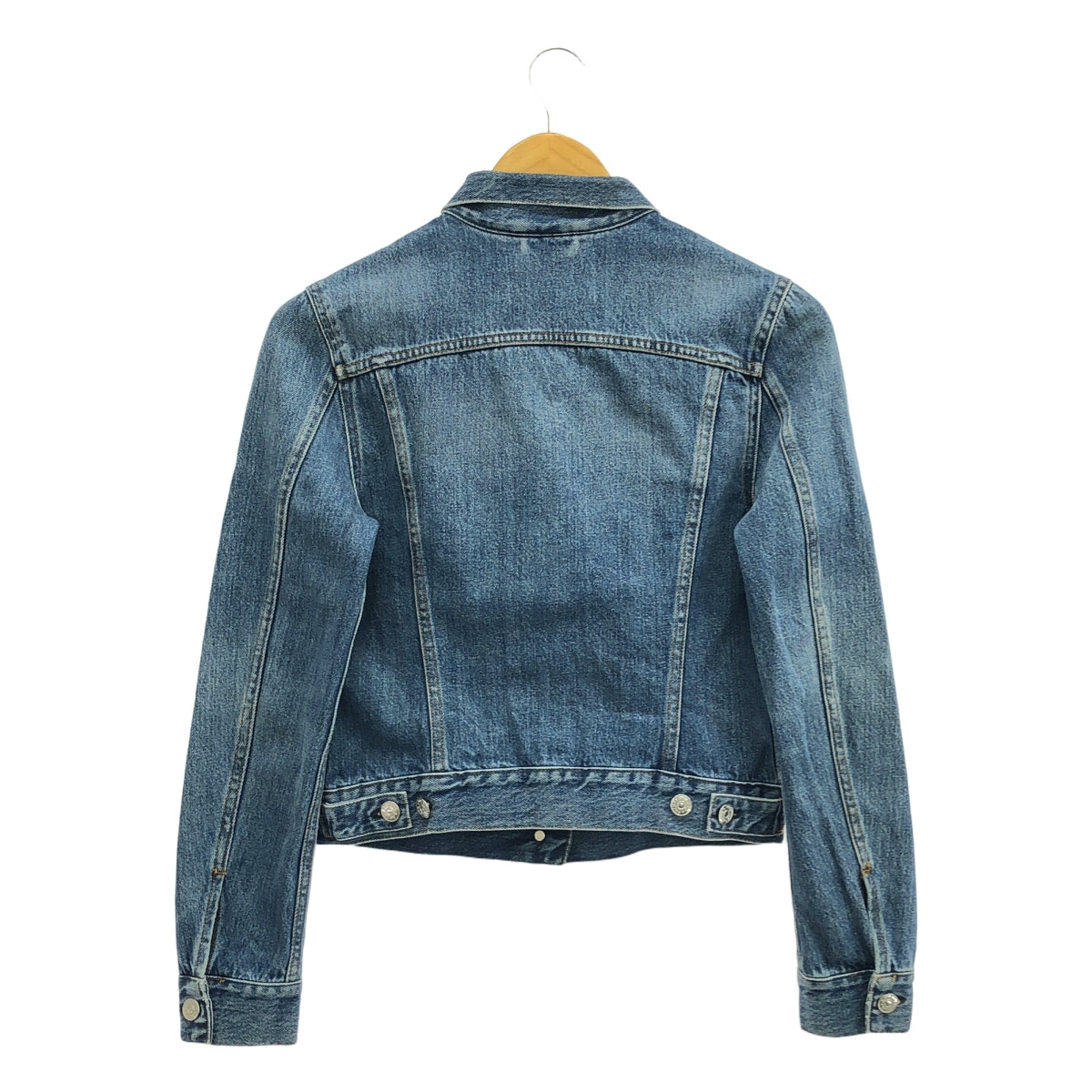 Acne Studios / アクネストゥディオズ | TOP MID VTG 3rdタイプ ダメージ加工 デニムジャケット | 34 | インディゴ | レディース