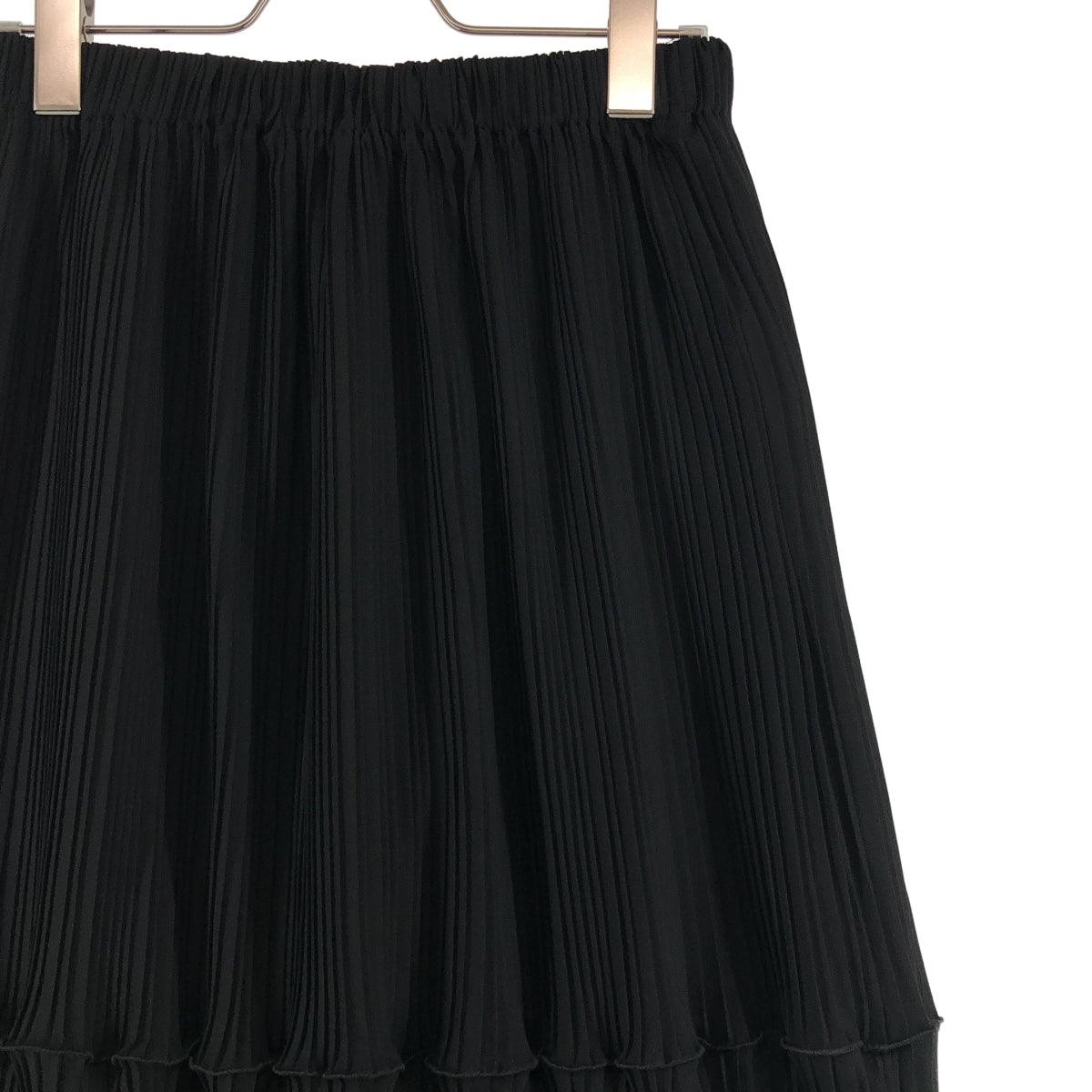 ENFOLD エンフォルド　スカート　ロング　ブラック　プリーツ　カシミヤ 美品 エンフォルド プリーツロングスカート レディース SIZE 38 (S