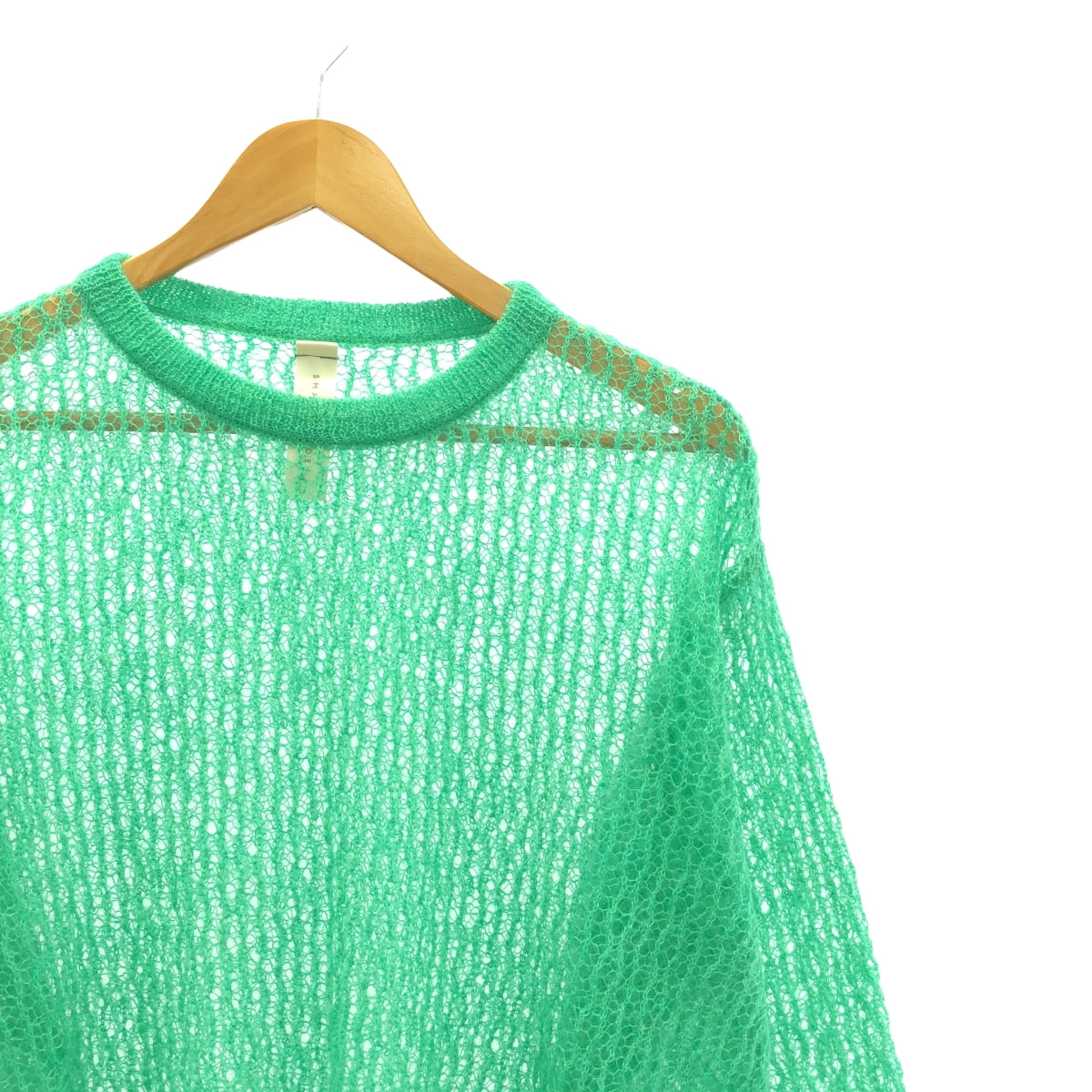 SHINYA KOZUKA / シンヤコヅカ | 2023SS | LACE IN PROGRESS プルオーバー モヘヤニット | S | グリーン | メンズ