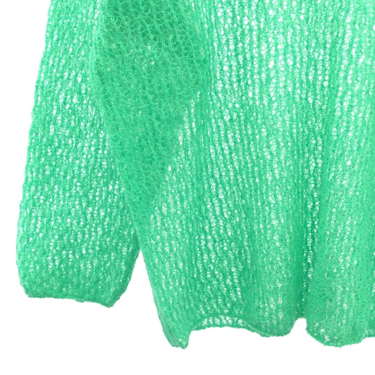 SHINYA KOZUKA / シンヤコヅカ | 2023SS | LACE IN PROGRESS プルオーバー モヘヤニット | S | グリーン | メンズ