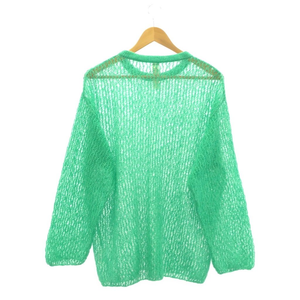 SHINYA KOZUKA / シンヤコヅカ | 2023SS | LACE IN PROGRESS プルオーバー モヘヤニット | S | グリーン | メンズ