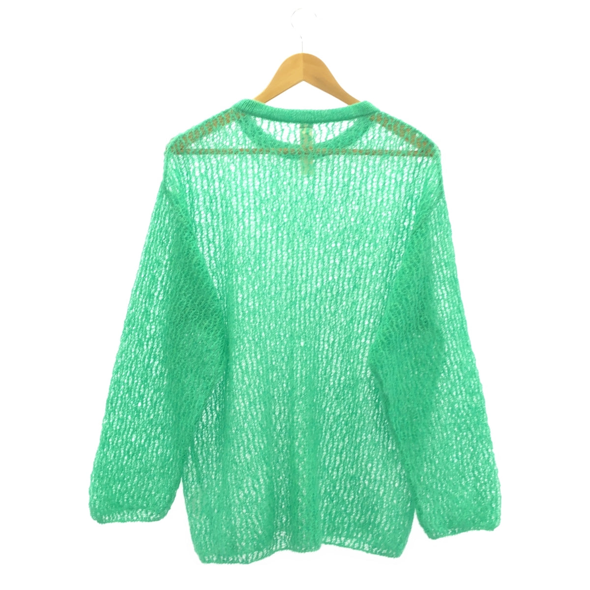 SHINYA KOZUKA / シンヤコヅカ | 2023SS | LACE IN PROGRESS プルオーバー モヘヤニット | S | グリーン | メンズ