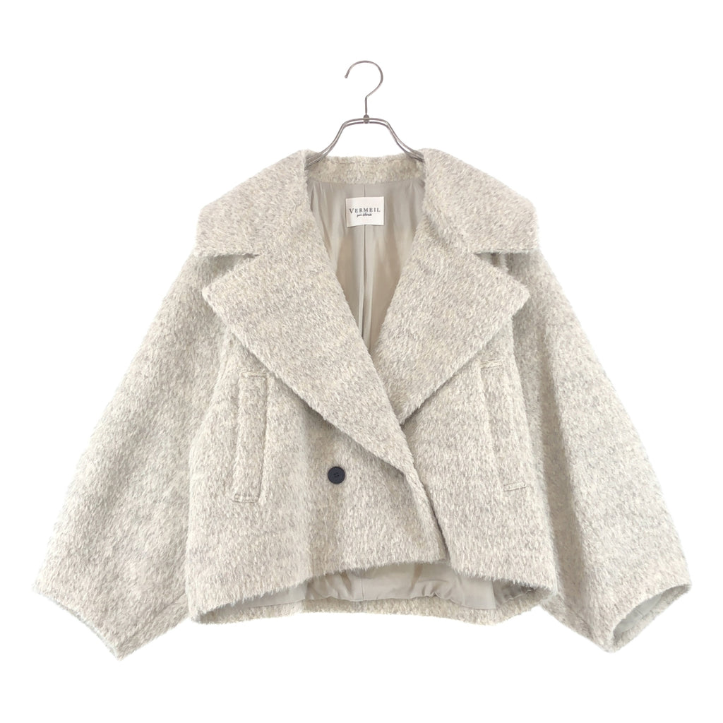 VERMEIL par iena / ヴェルメイユパーイエナ | 2024AW | ビッグショール シャギー ショートコート | F | レディース