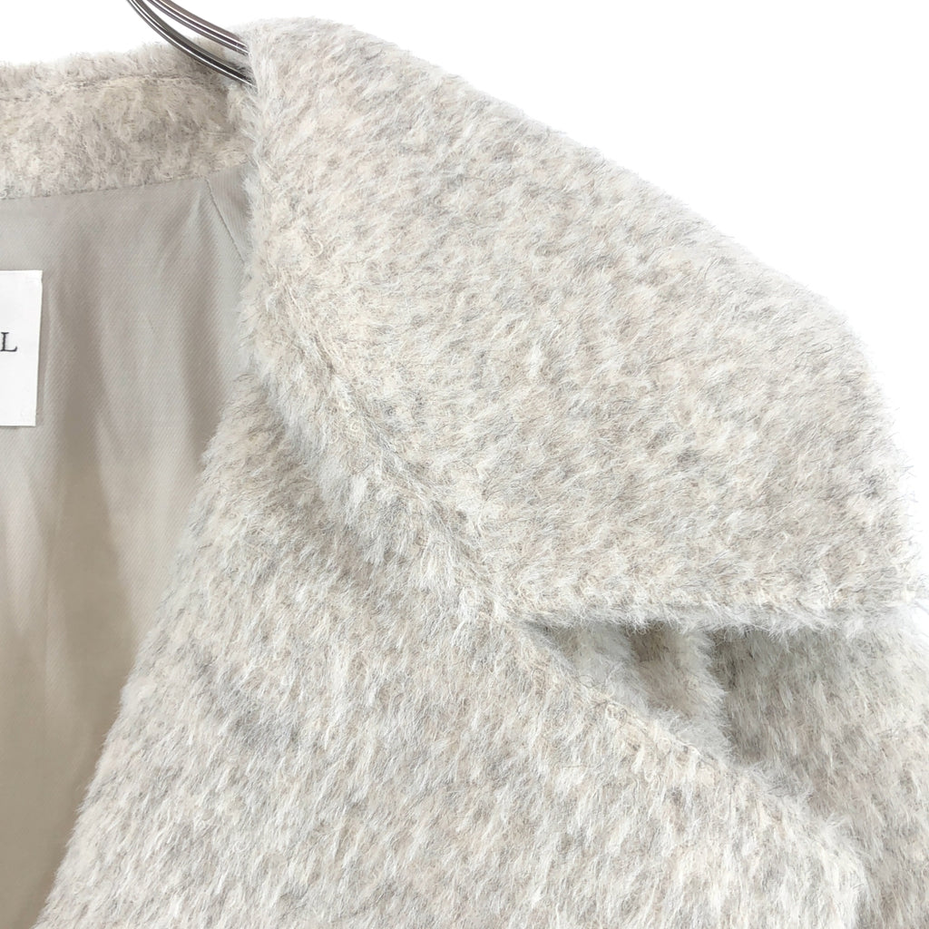 VERMEIL par iena / ヴェルメイユパーイエナ | 2024AW | ビッグショール シャギー ショートコート | F | レディース