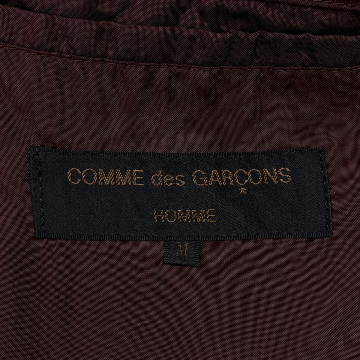 COMME des GARCONS HOMME / 콤데 갤슨 옴므 | 1993AW | 뒤집을 수 있는 퀼팅 재킷 | M | 남성