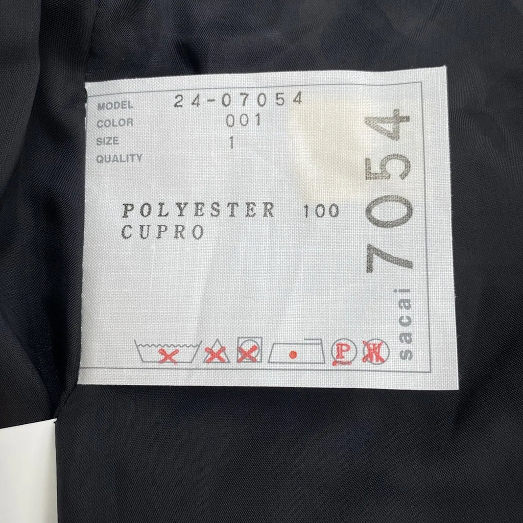 【신품】 sacai / 사카이 | 2024SS | Floral Print Skirt 플리츠 스커트 | 1 | 블랙/화이트 | 여성