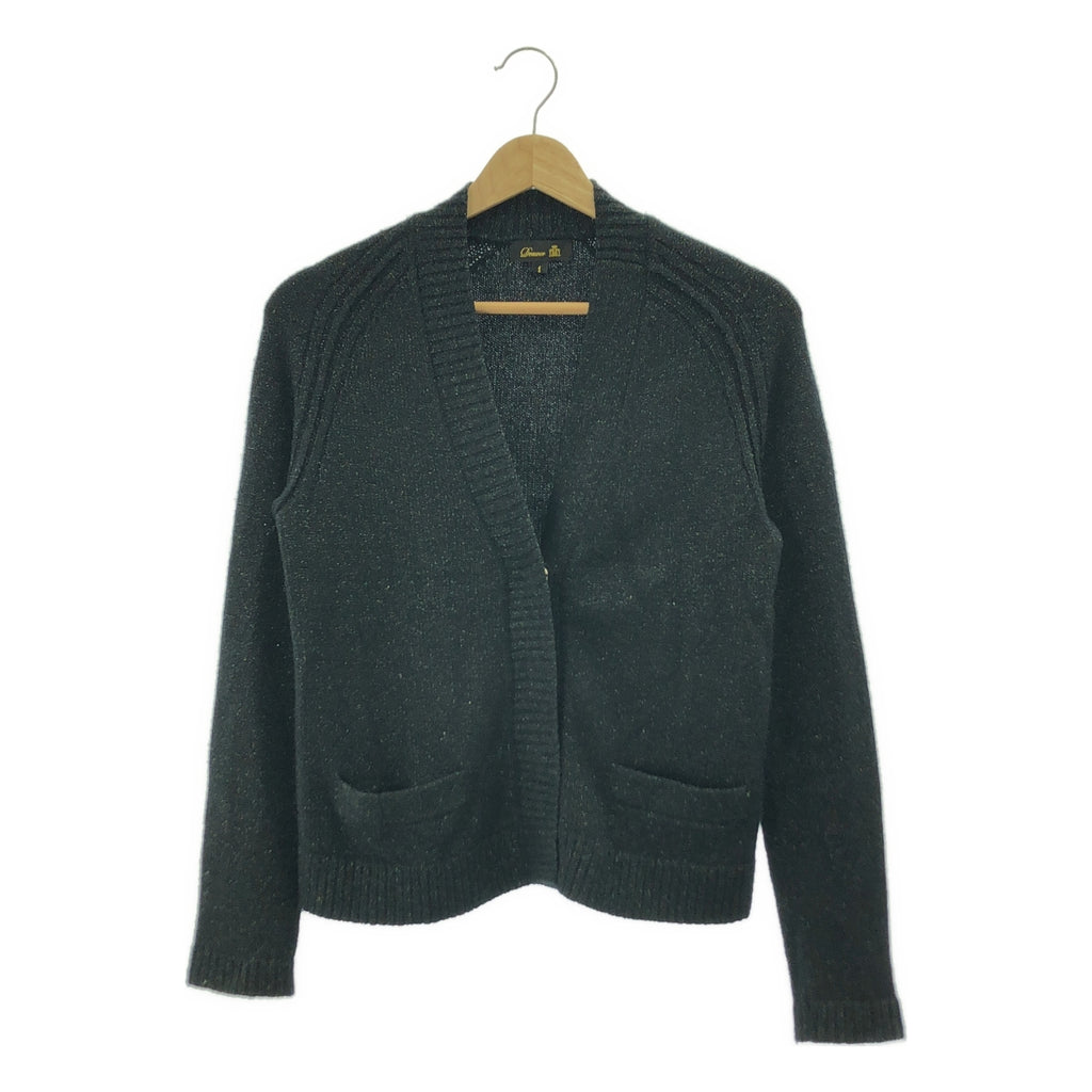 Drawer | 羊絨金絲針織開襟衫 | 1 碼 | 黑色 | 女款