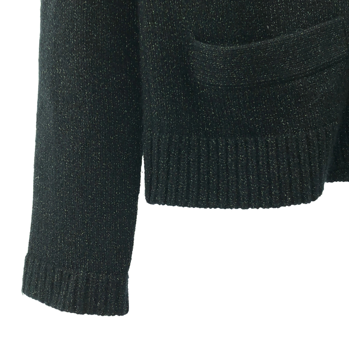 Drawer / ドゥロワー | カシミヤ ラメ ニットカーディガン | 1 | ブラック | レディース