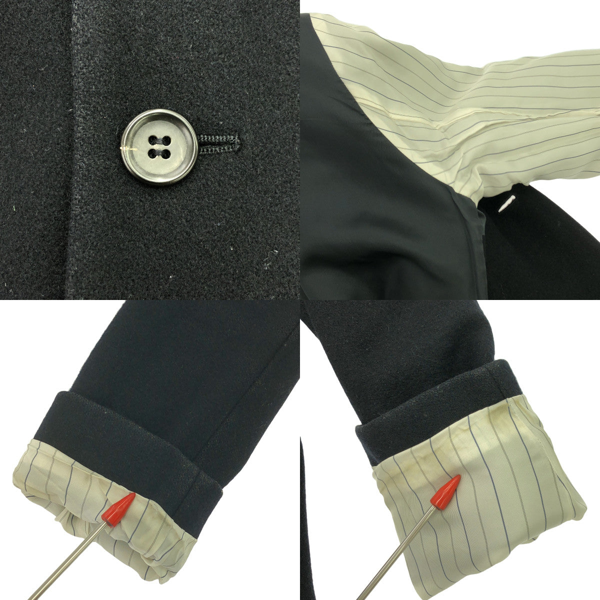 A.P.C. / アーペーセー | ウール チェスターコート / 総裏地 | S | ブラック | メンズ