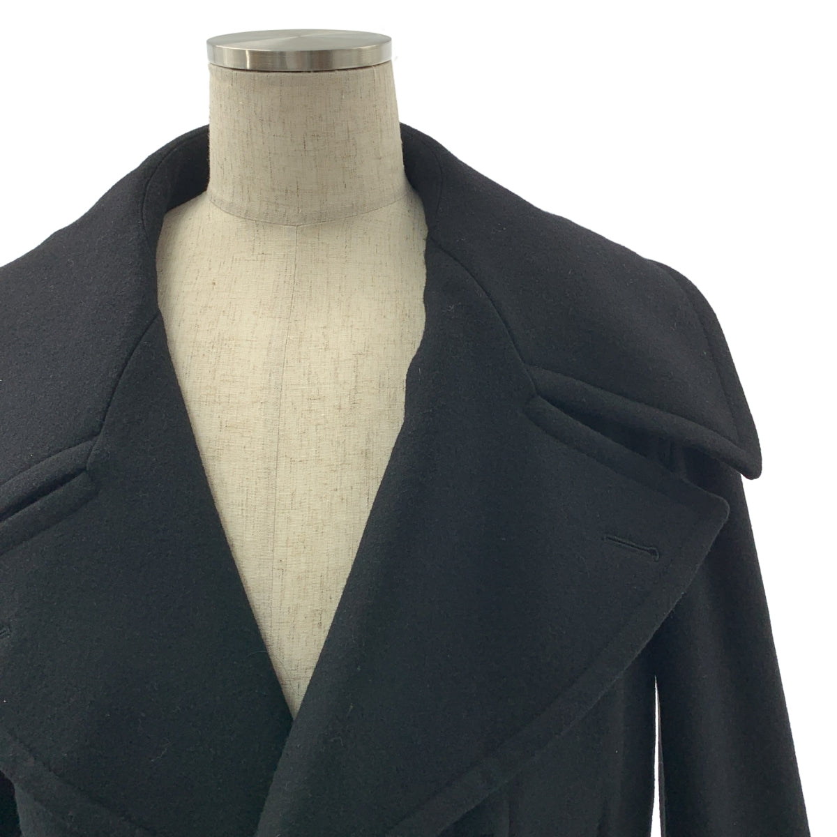 Y's BANG ON! / ワイズバングオン | ウール ベルテッド トグル ダブルオーバーコート / 総裏地 |