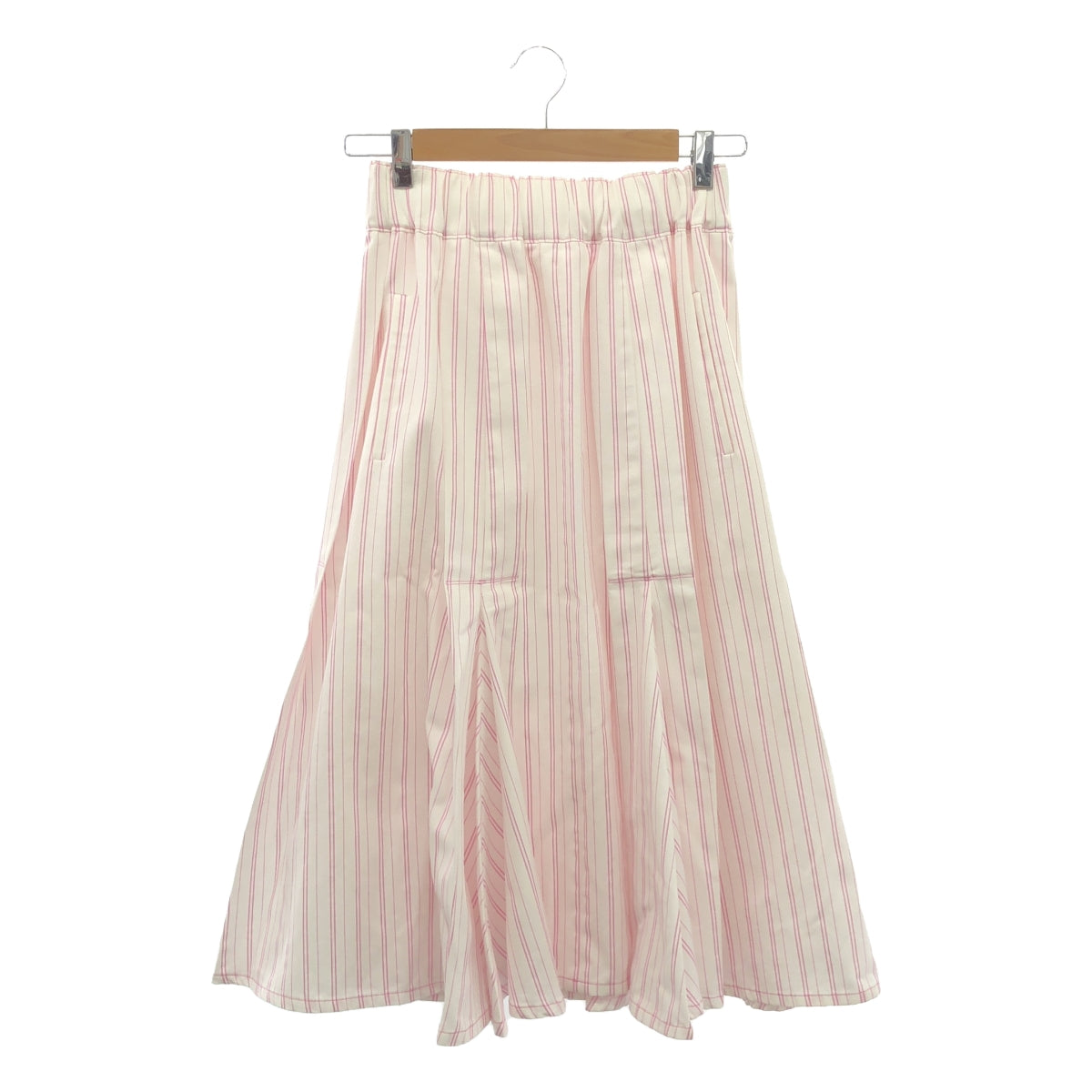 Rosy Monster | Striped Drawstring Overskirt / Lined | S | Women's