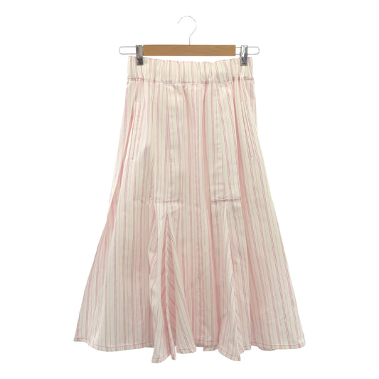 Rosy Monster | Striped Drawstring Overskirt / Lined | S | Women's