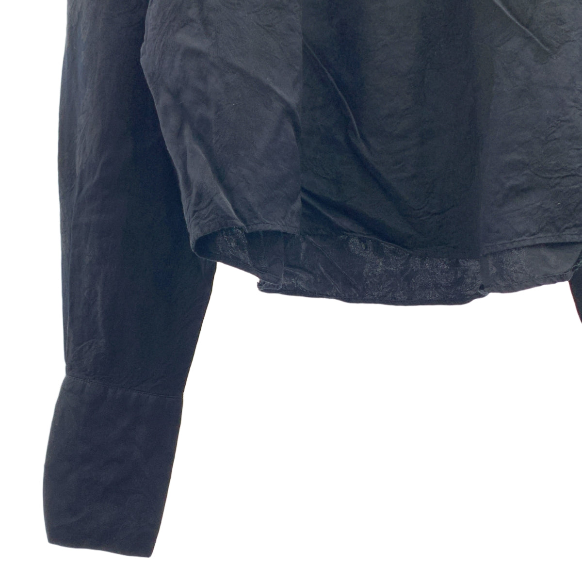 PHOTOCOPIEU / 포토 코퓨 | 병목 재규어 개더 블라우스 | 블랙 | 여성