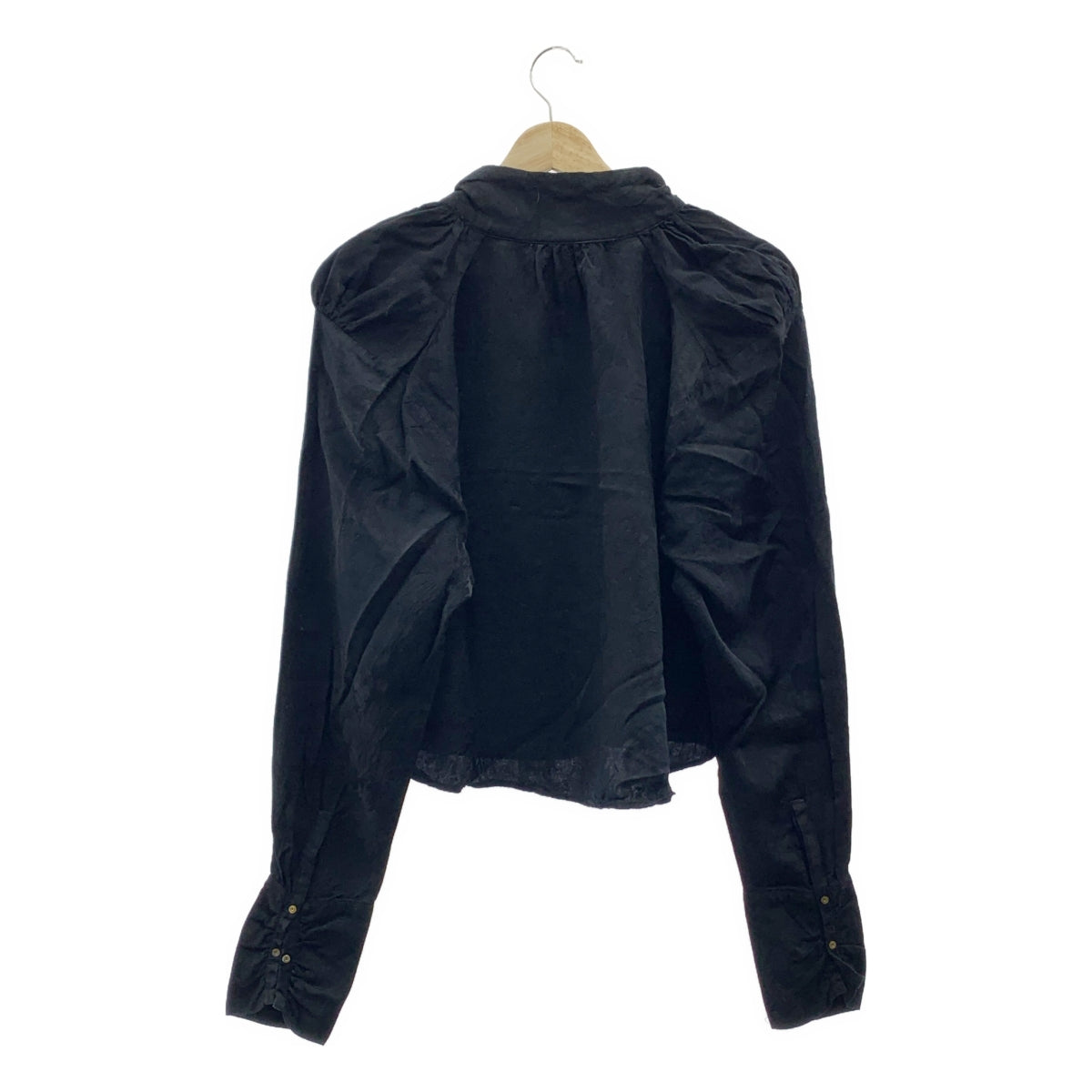 PHOTOCOPIEU / 포토 코퓨 | 병목 재규어 개더 블라우스 | 블랙 | 여성