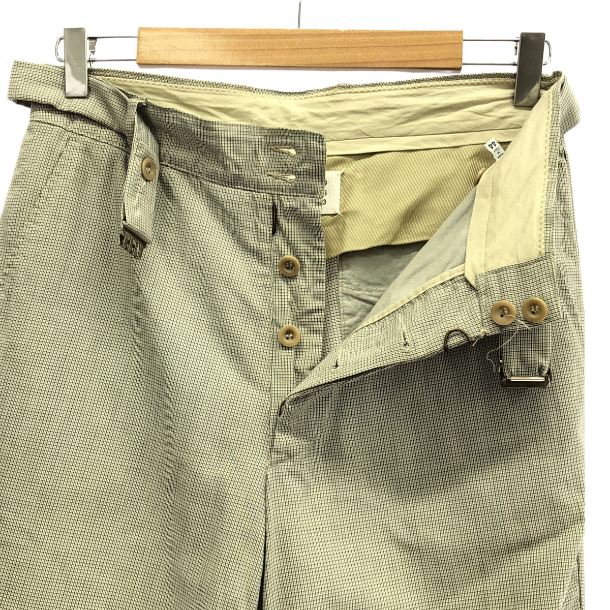 Maison Martin Margiela / メゾンマルタンマルジェラ | 2001SS | 本人期 ハウンドトゥース ベルト付 アナトミックパンツ | 44 | メンズ