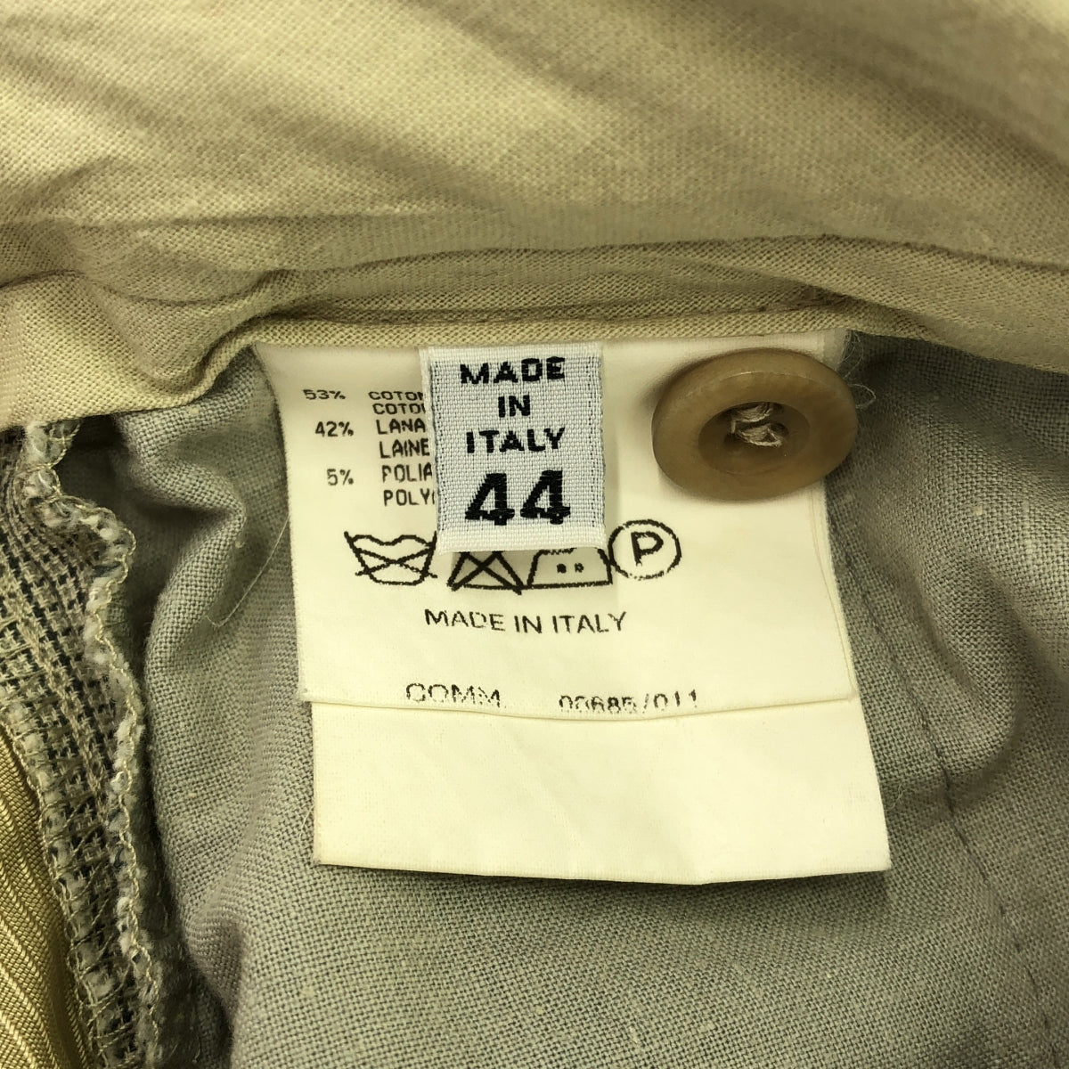 Maison Martin Margiela / メゾンマルタンマルジェラ | 2001SS | 本人期 ハウンドトゥース ベルト付 アナトミックパンツ | 44 | メンズ
