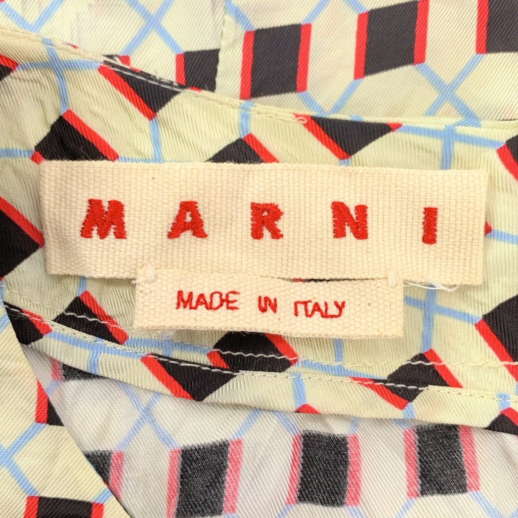 MARNI / マルニ | レーヨン 総柄 ノースリーブ ブラウス | 40 | レディース