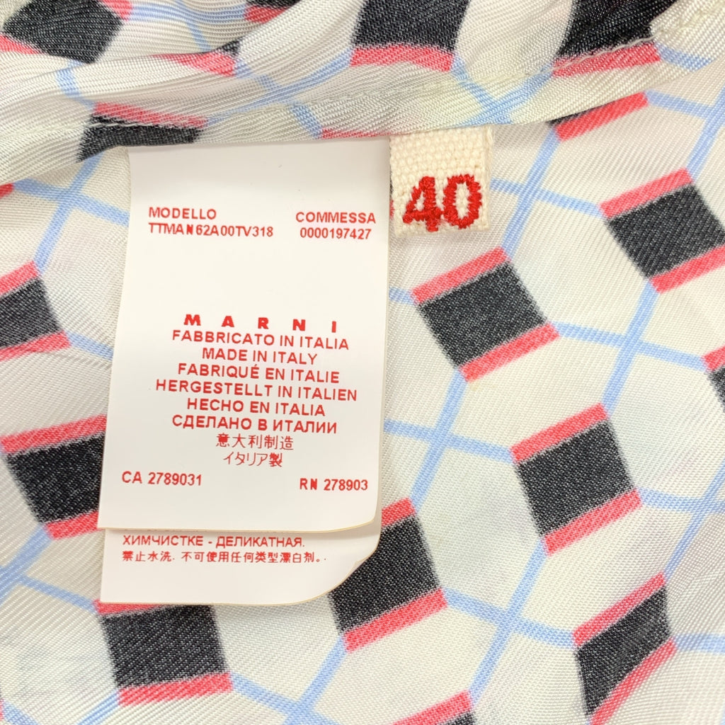 MARNI / マルニ | レーヨン 総柄 ノースリーブ ブラウス | 40 | レディース