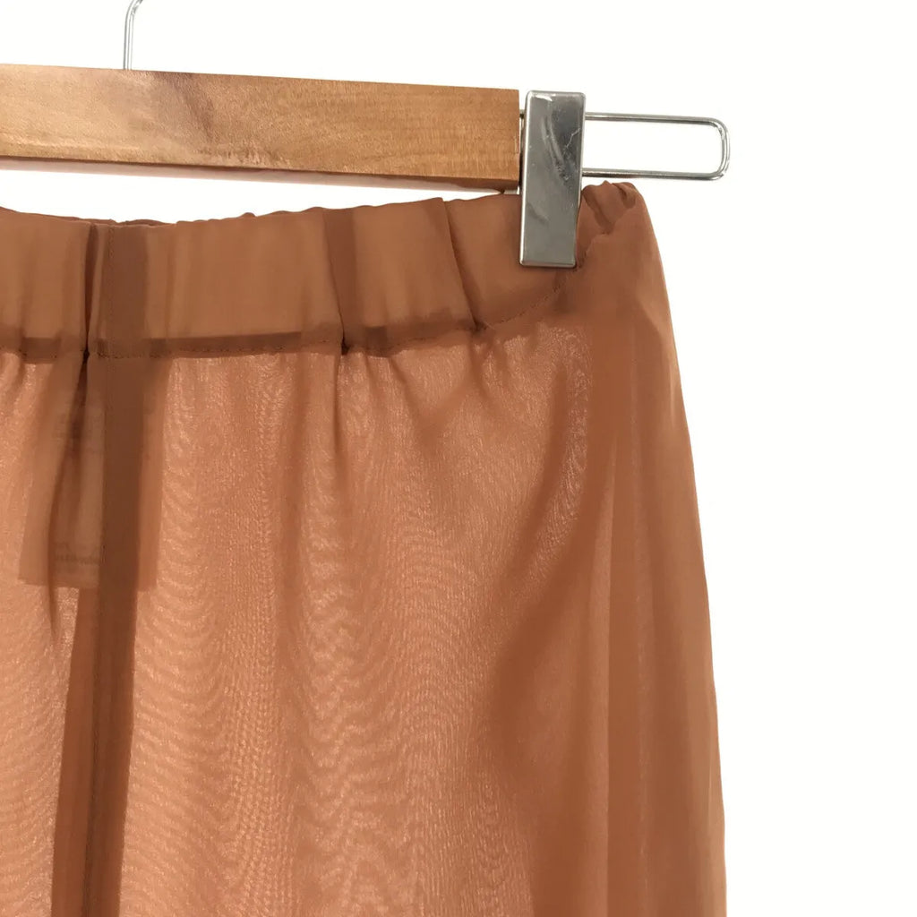 LEINWANDE / ラインヴァンド | シアー イージーパンツ | F | ブラウン | レディース