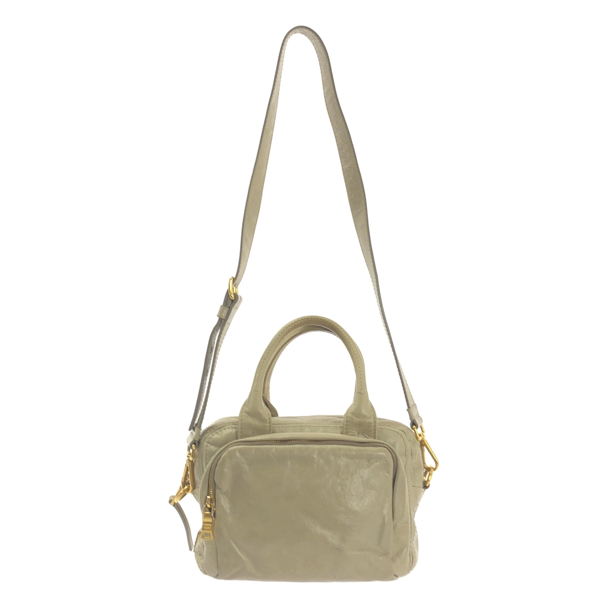 PRADA / 프라다 | 삼각 플레이트 로고 2way 가죽 숄더백 / BN2010 |