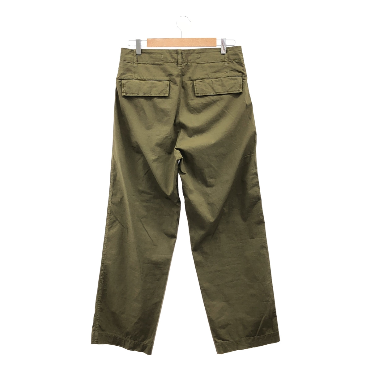 DRIES VAN NOTEN / 드리스 반 노튼 | 2019SS | 코튼 밀리터리 모티브 슬랙스 팬츠 | 46 | 카키 | 남성