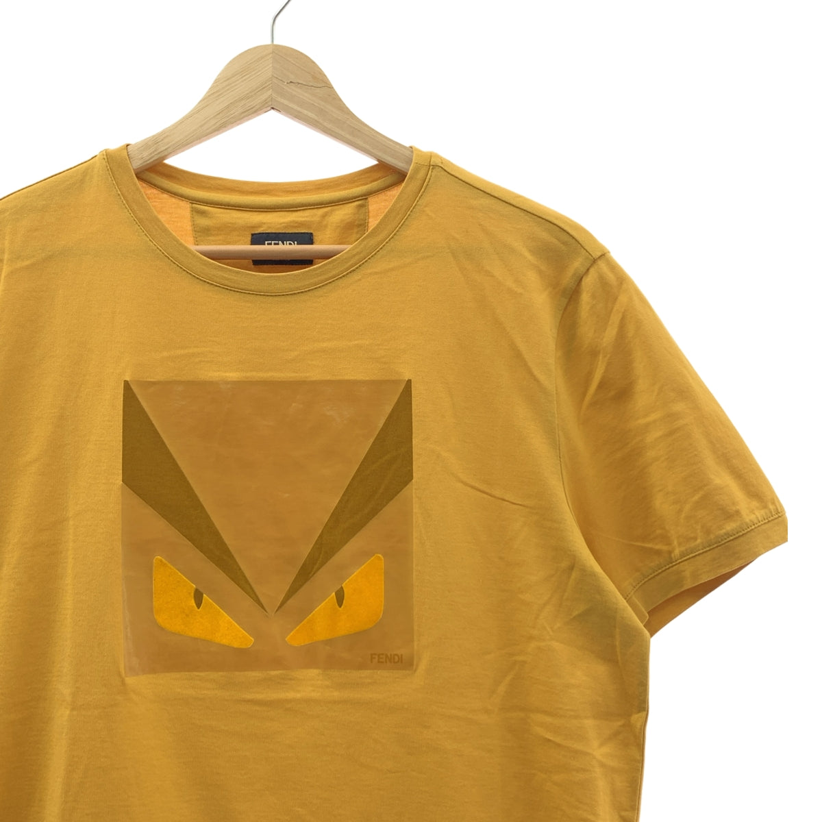 FENDI / フェンディ | Bag Bugs T-shirt バグ バグズ プリント Tシャツ | 48 | マスタード | メンズ