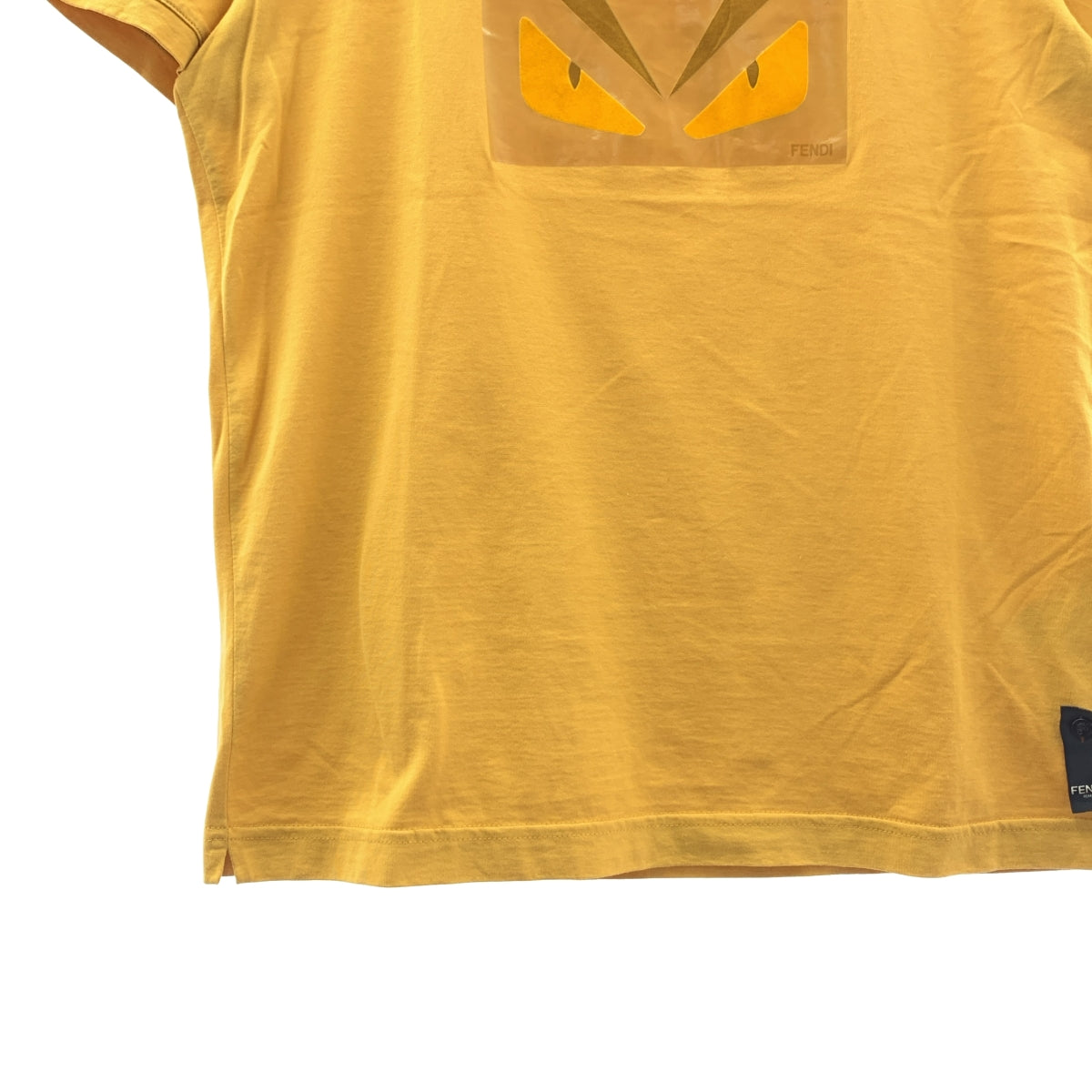 FENDI / フェンディ | Bag Bugs T-shirt バグ バグズ プリント Tシャツ | 48 | マスタード | メンズ