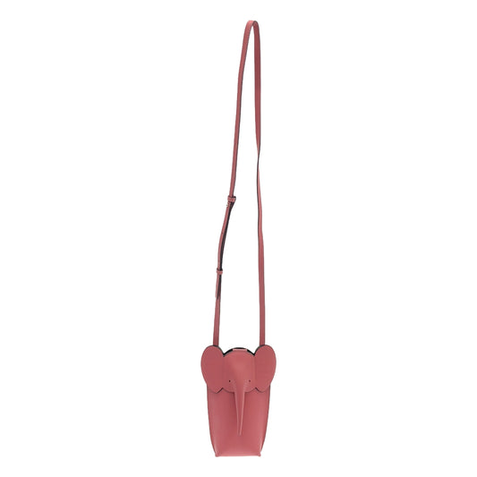 LOEWE / ロエベ | Elephant Pocket leather shoulder bag / アナグラム エレファントポケット レザー ショルダーバッグ |
