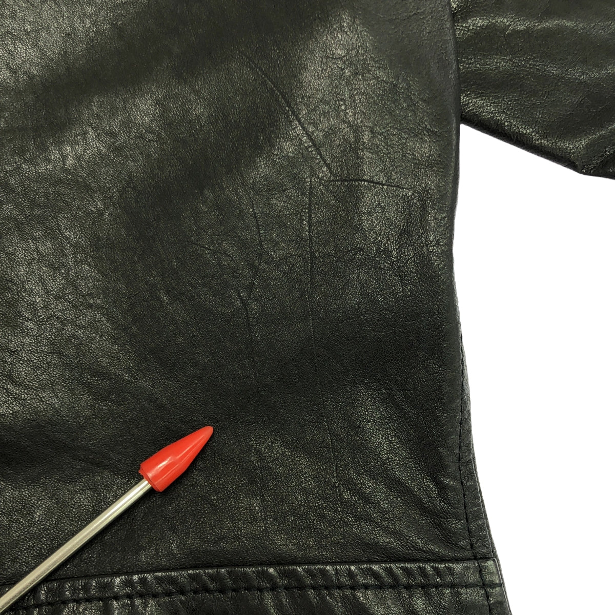 MUSHER / マーシャ | シープ レザー ダブル ライダース ジャケット | S | ブラック | レディース