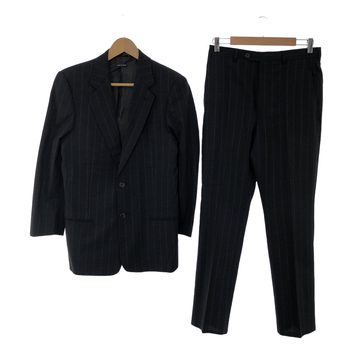 GIORGIO ARMANI | Suit set / Italian made CLASSICO wool striped 2B tailored jacket / slacks | 46 | Men's