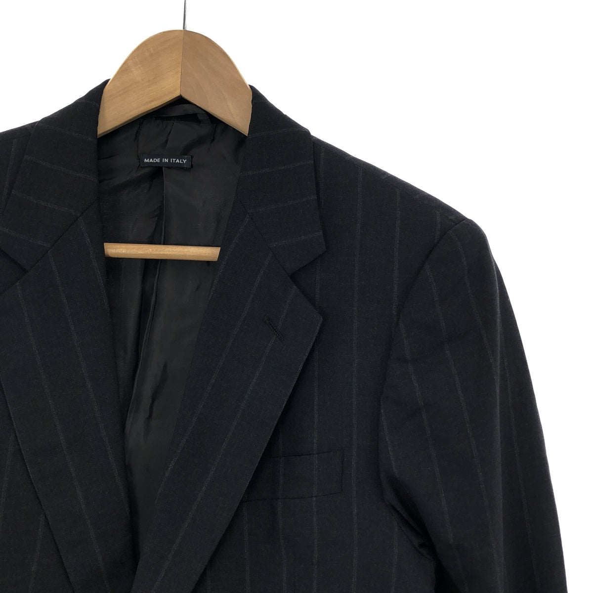 GIORGIO ARMANI | Suit set / Italian made CLASSICO wool striped 2B tailored jacket / slacks | 46 | Men's