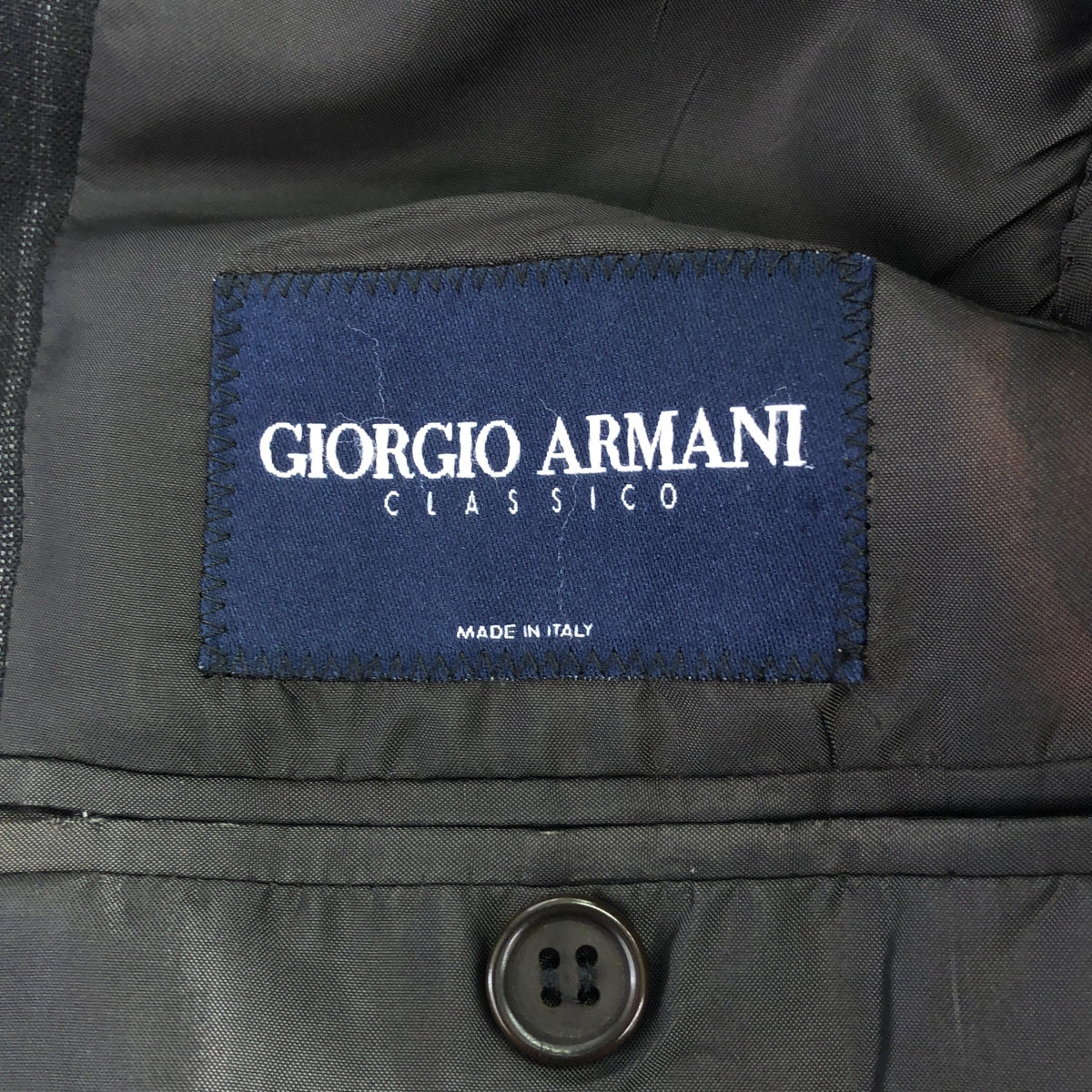 GIORGIO ARMANI | Suit set / Italian made CLASSICO wool striped 2B tailored jacket / slacks | 46 | Men's