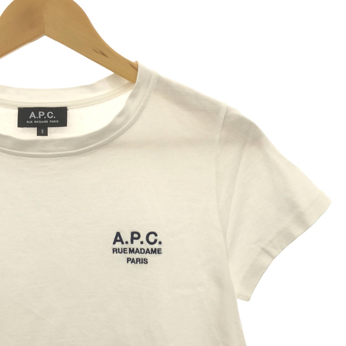 APC | Logo Embroidered Crew Neck T-Shirt | S | Women's