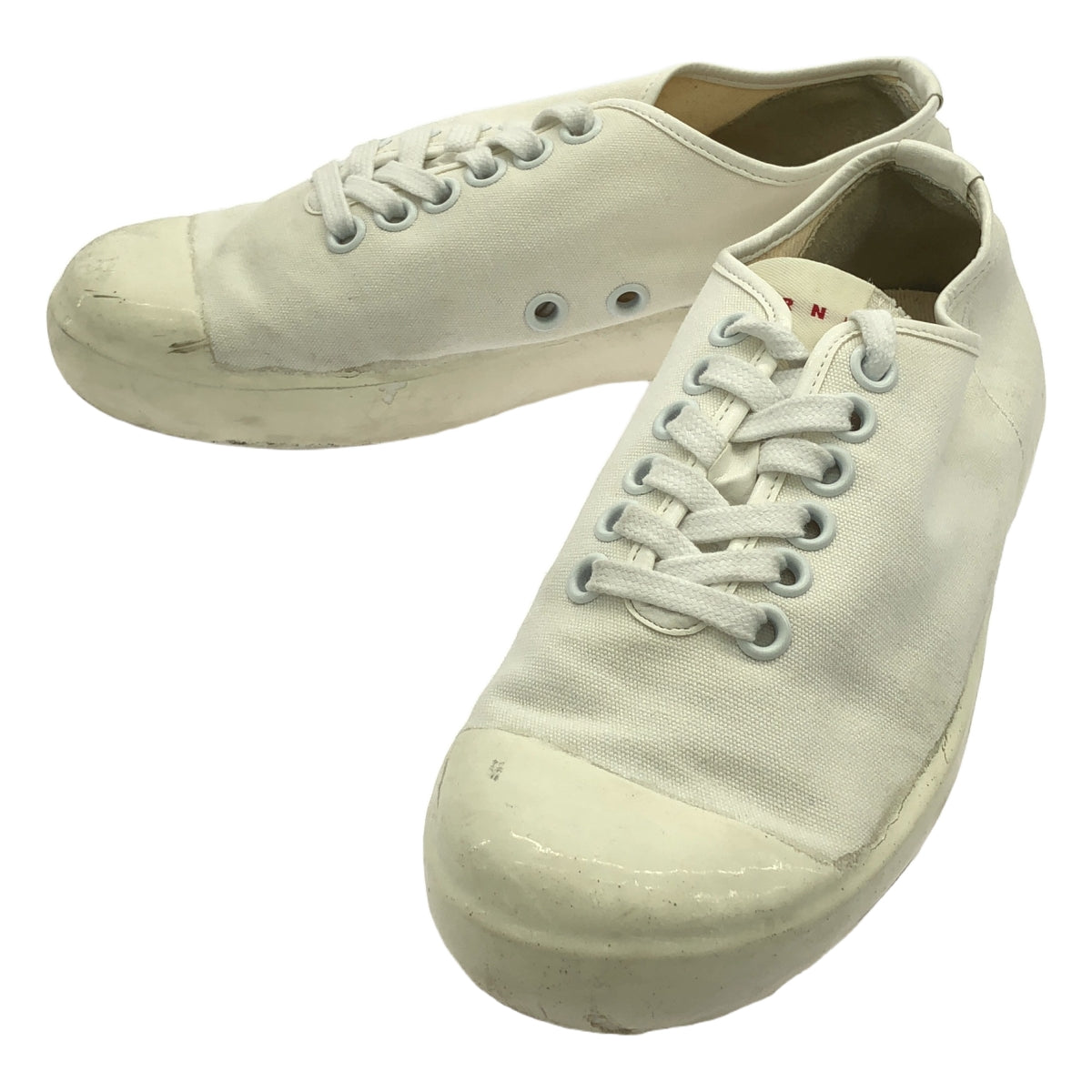 MARNI |帆布低筒運動鞋 |尺寸 38 |白色 |女性的