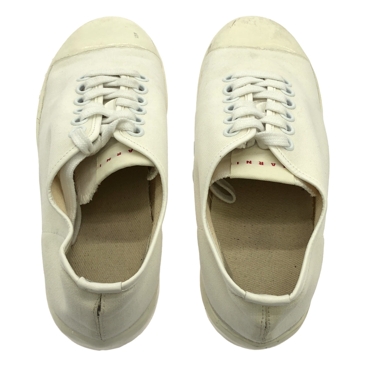 MARNI |帆布低筒運動鞋 |尺寸 38 |白色 |女性的