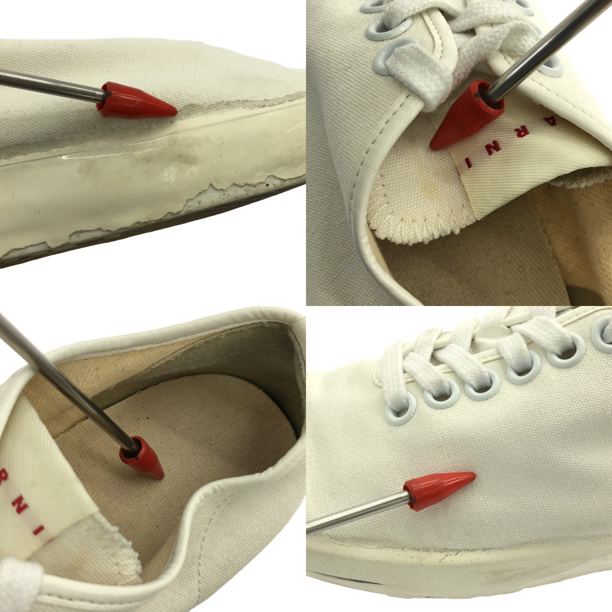 MARNI |帆布低筒運動鞋 |尺寸 38 |白色 |女性的