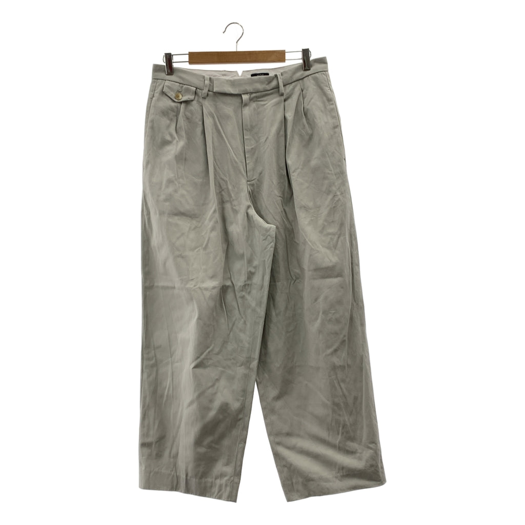 YLEVE / イレーヴ | コットン 2タック ワイドパンツ | 4 | メンズ