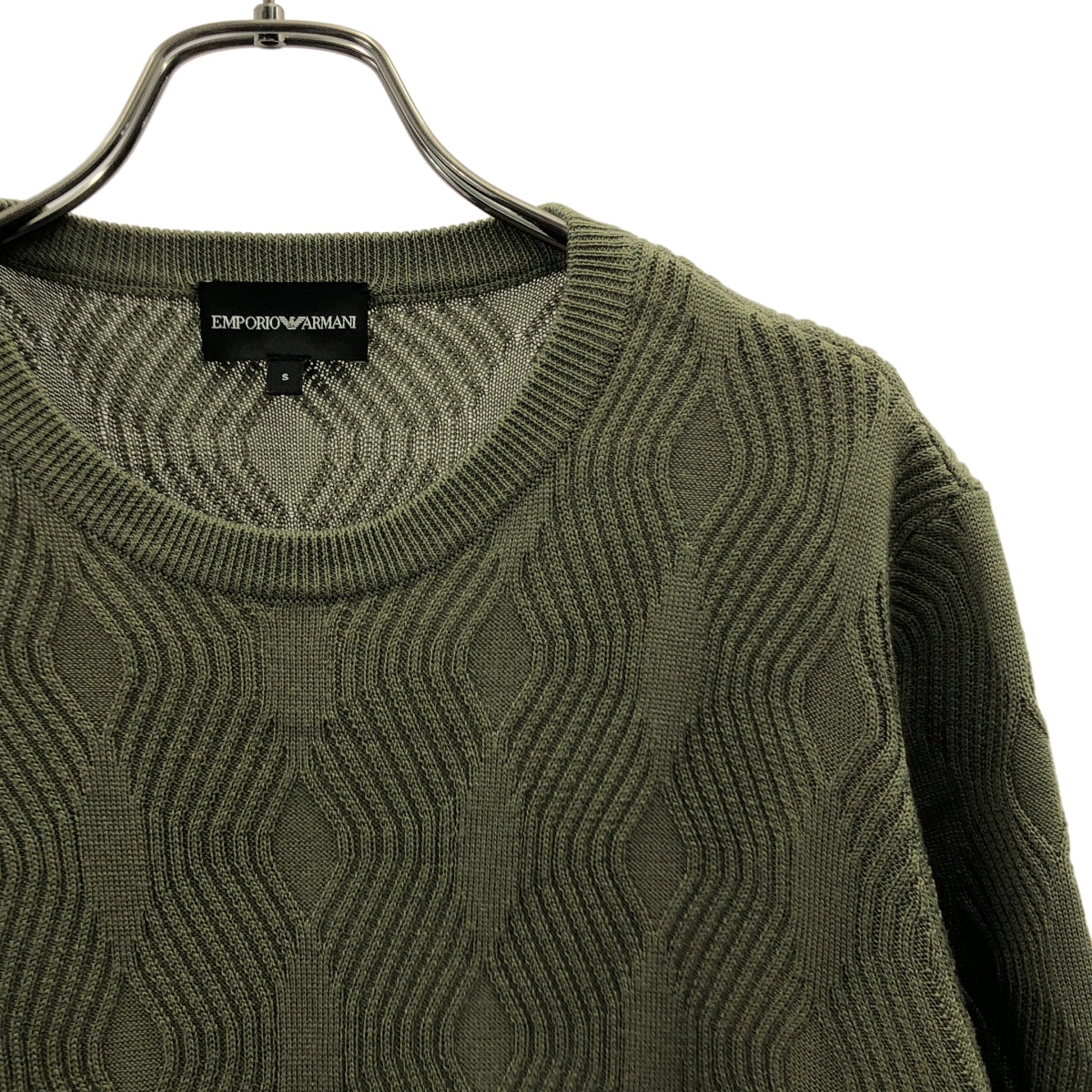 EMPORIO ARMANI / エンポリオアルマーニ | クルーネック サマー ニット カットソー | S | メンズ