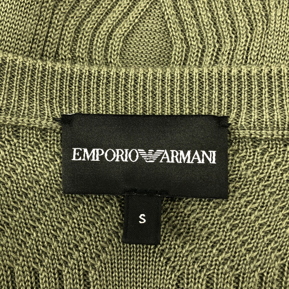 EMPORIO ARMANI / エンポリオアルマーニ | クルーネック サマー ニット カットソー | S | メンズ