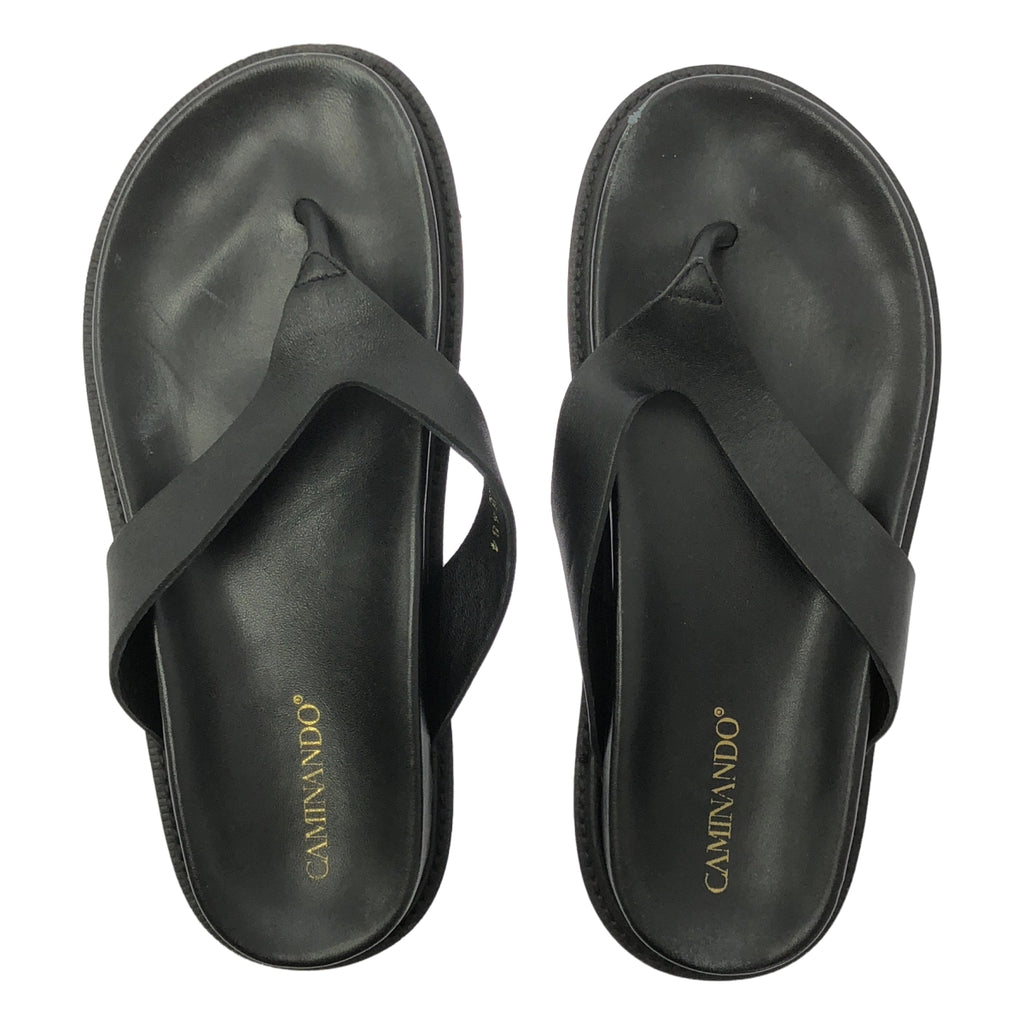 CAMINANDO / カミナンド | THONG SLIDES レザー トング スライドサンダル | 8 | レディース