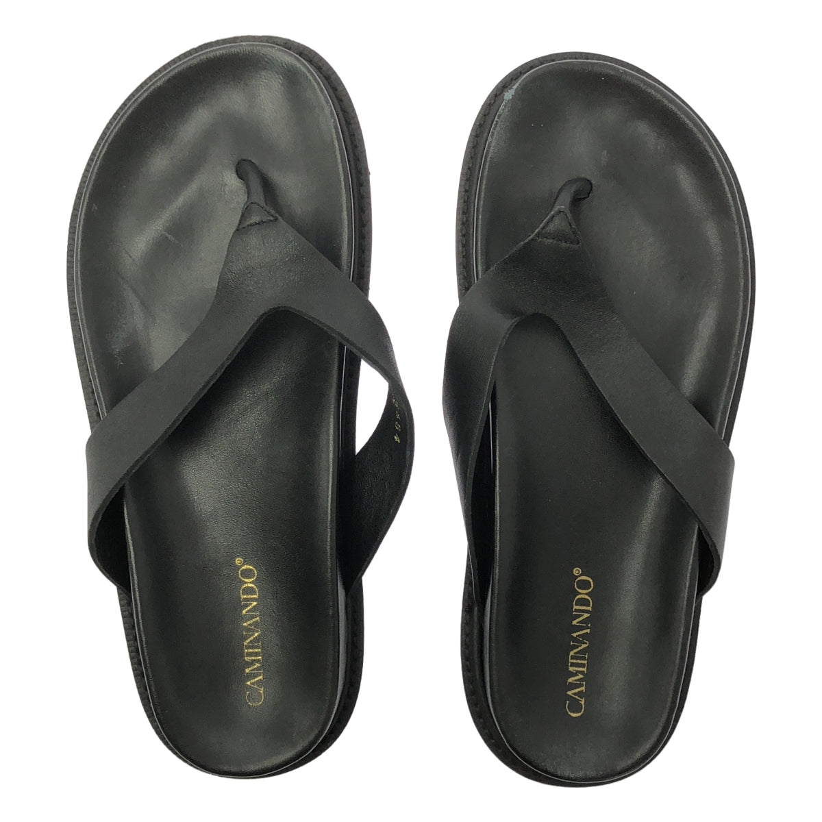 CAMINANDO / カミナンド | THONG SLIDES レザー トング スライドサンダル | 8 | レディース