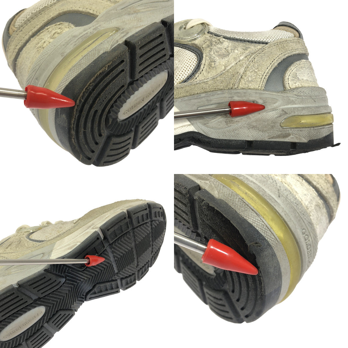 GOLDEN GOOSE / ゴールデングース | Running Dad ダメージ加工 スニーカー | 36 | グレー | レディース