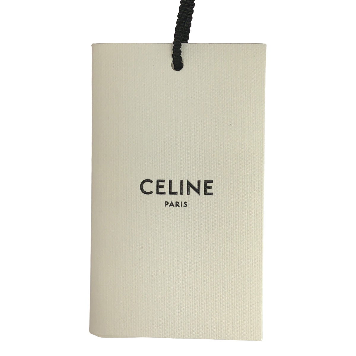 [狀況極佳] CELINE | 羊毛羅紋標誌針織帽 | 黑色 | 女款