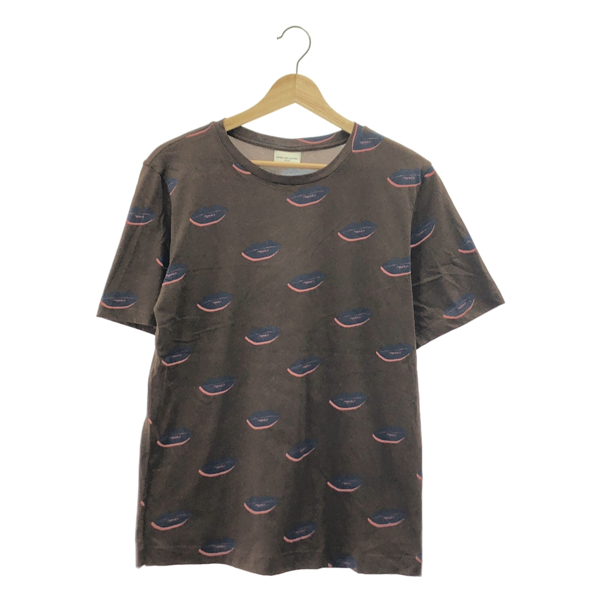 DRIES VAN NOTEN / ドリスヴァンノッテン | コットン リップ 総柄 Tシャツ | S |