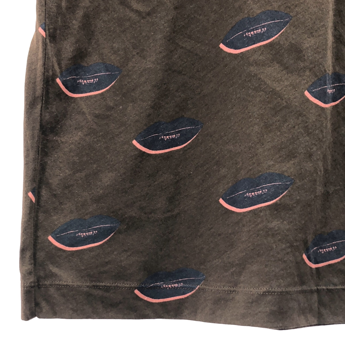 DRIES VAN NOTEN / ドリスヴァンノッテン | コットン リップ 総柄 Tシャツ | S |