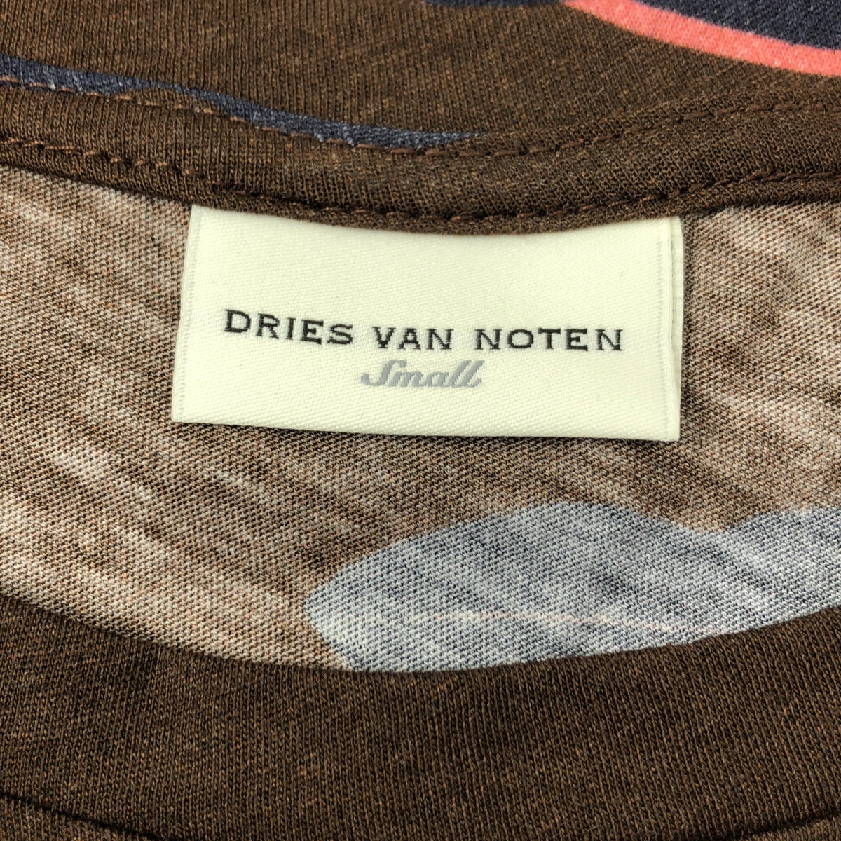 DRIES VAN NOTEN / ドリスヴァンノッテン | コットン リップ 総柄 Tシャツ | S |