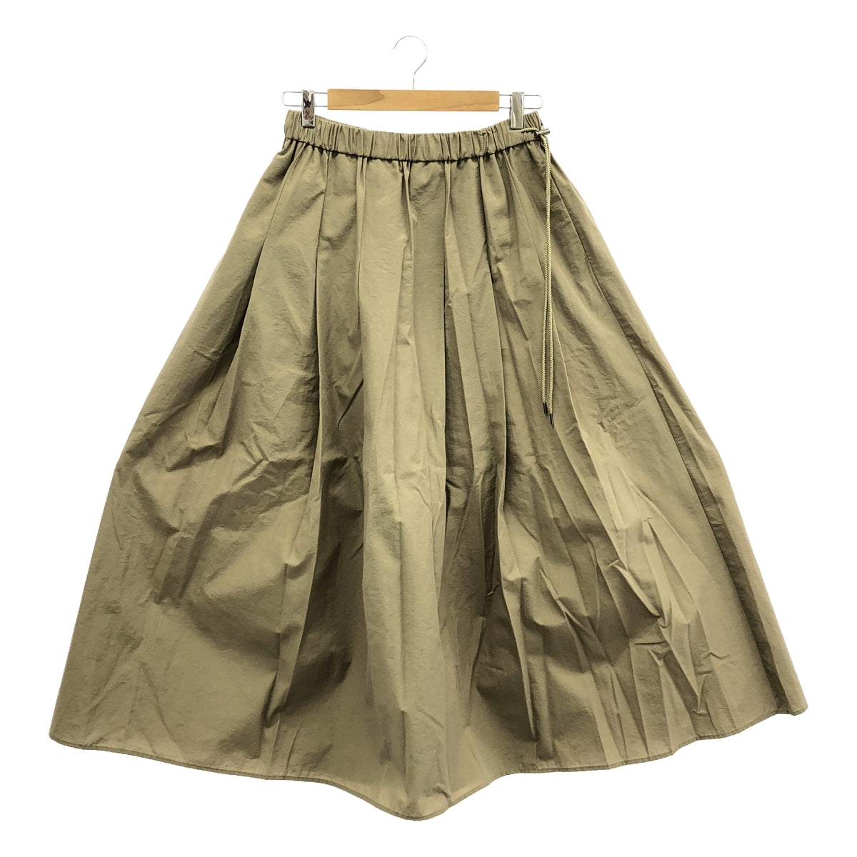 SIWALY / シワリー | ドローストリング オーバー ロングスカート | 36 | カーキ系 | レディース
