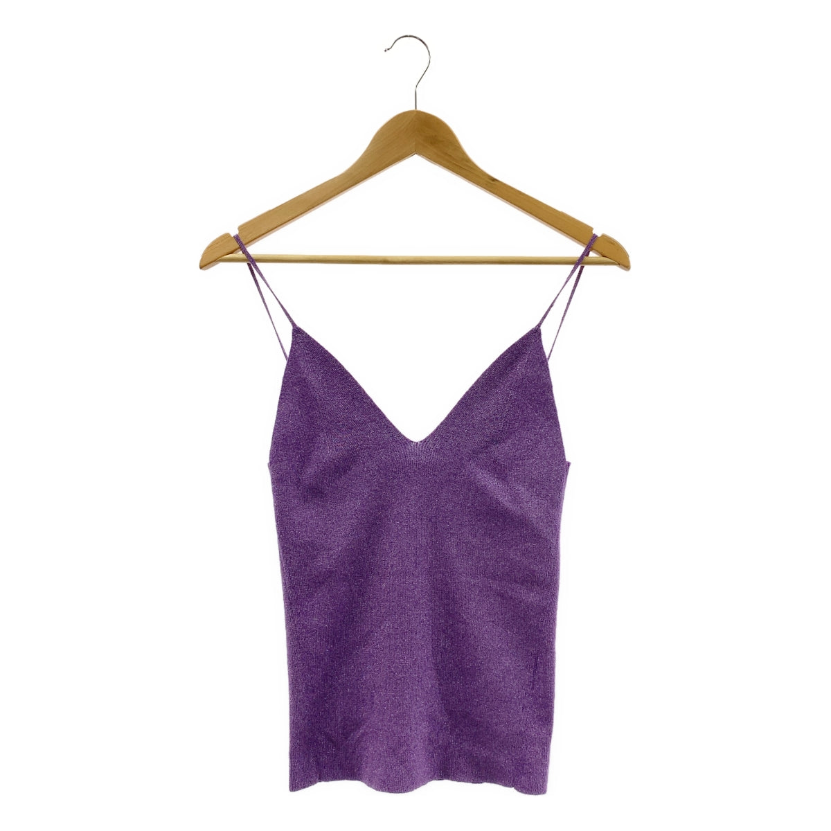 KANAKO SAKAI / 카나코 사카이 | × Ron Herman Glitter Ribbed Knit Camisole 반짝이 캐미솔 | F | 보라색 | 여성