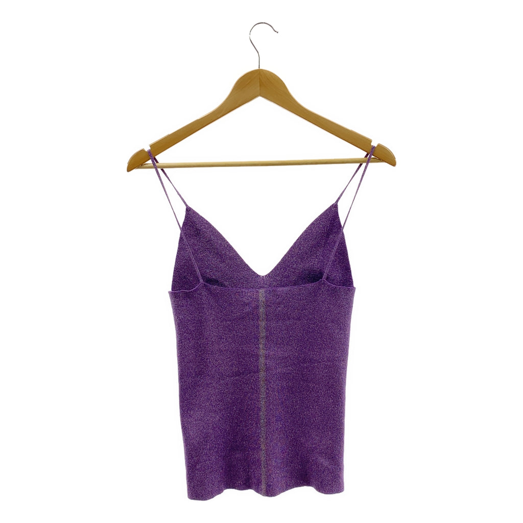KANAKO SAKAI / 카나코 사카이 | × Ron Herman Glitter Ribbed Knit Camisole 반짝이 캐미솔 | F | 보라색 | 여성