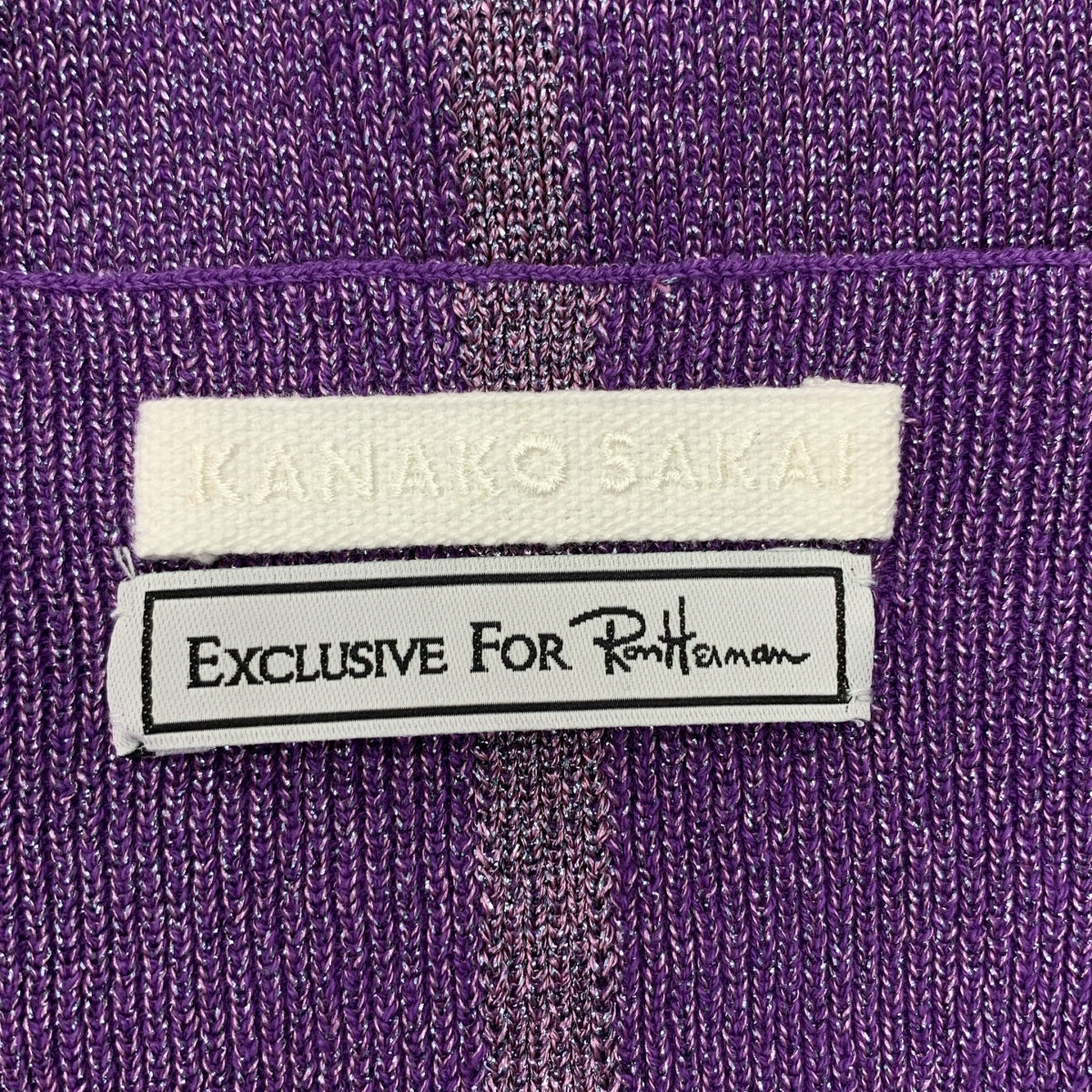 KANAKO SAKAI / 카나코 사카이 | × Ron Herman Glitter Ribbed Knit Camisole 반짝이 캐미솔 | F | 보라색 | 여성